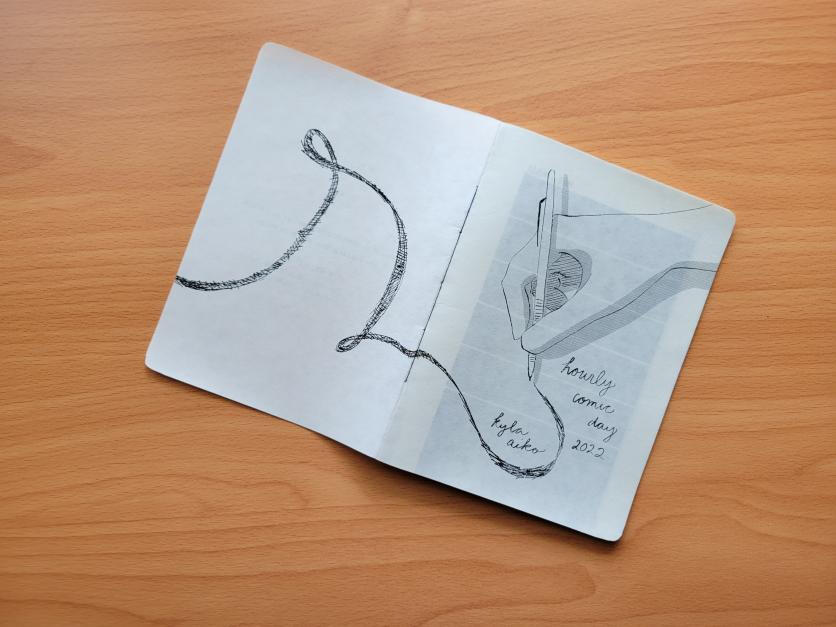 Hourly Comics Day 2022 Zine Cover