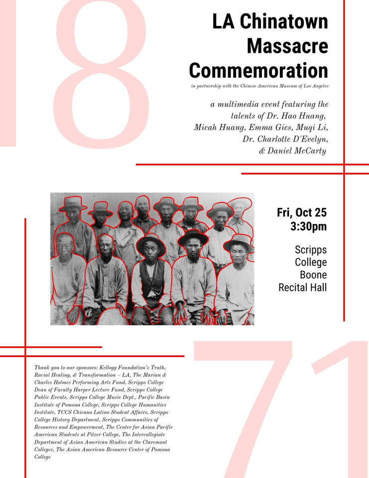 1871 LA Chinatown Massacre Commemoration Poster 1871 LA Chinatown Massacre Commemoration Poster