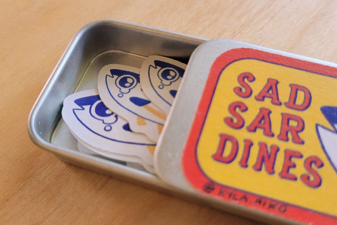 Sad Sardines Sliding Tin Sad Sardines Sliding Tin